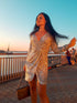 Long sleeve evening dress Sequin formal gown
